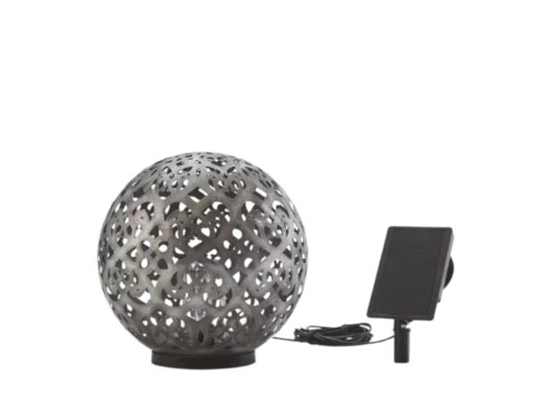 Aurora buitenlamp Solar Globe 28cm grijs