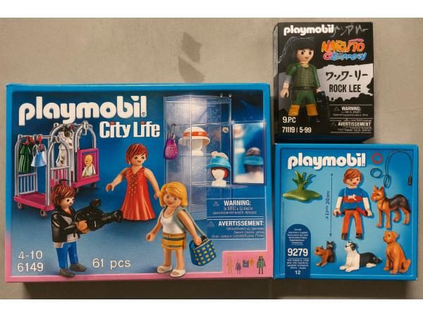 Playmobil 3-Delig Pakket – City Life + Dierenarts + Rock Lee
