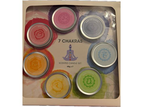 2x  Absolu Chic - Chakra geurkaarsen set 7 stuks