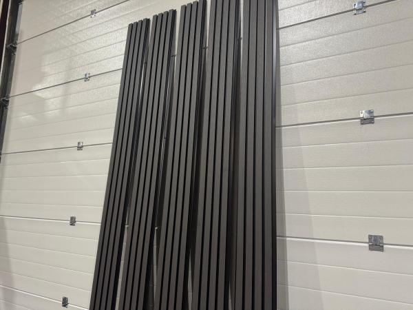 30x Wandpaneel composiet geborsteld zwart