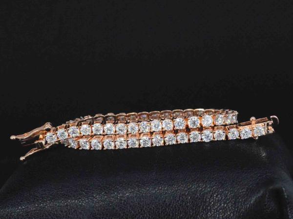Tennisarmband rose briljant