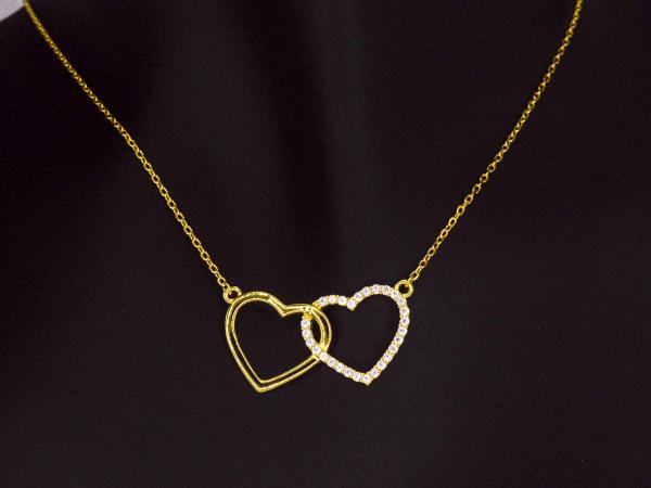 Halsketting hart briljant