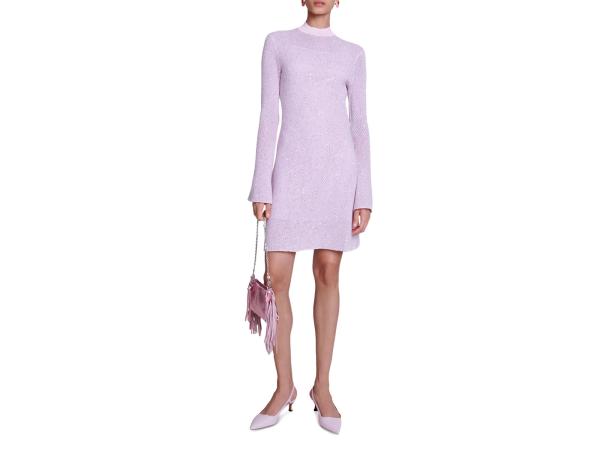 Maje Jurk Maat 42 Roze met Glitters