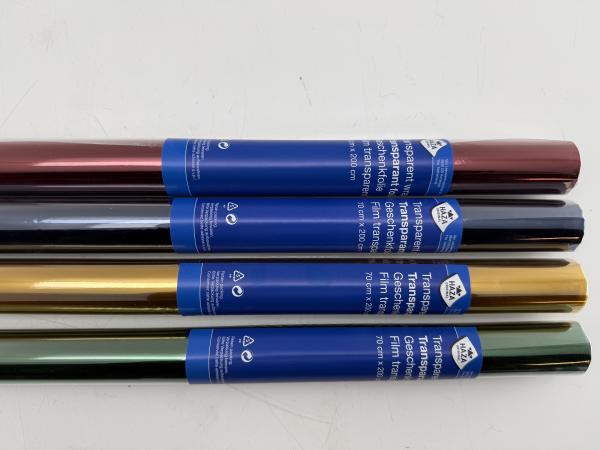 50x Transparant/Geschenk folie | 200x70 cm