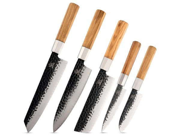 Messerhai 5dlg Messenset AUS10 Damascus Kansu