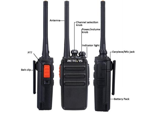Retevis RT24 Walkietalkie set 2 Stuks