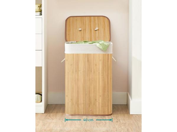      iBella Living wasmand bamboe 