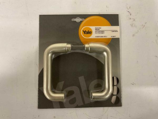 5x Yale deurklinkset aluminium champagne model 405