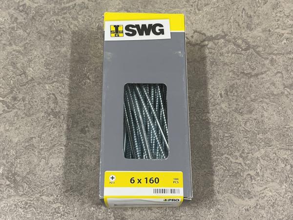 SWG spaanplaatschroef ø6x160mm 100-pack