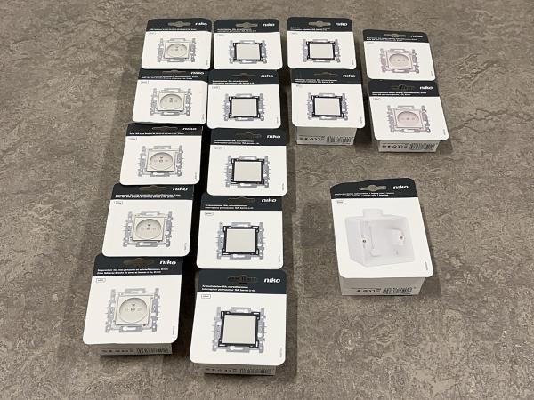 Niko schakelmateriaal set 15-delig