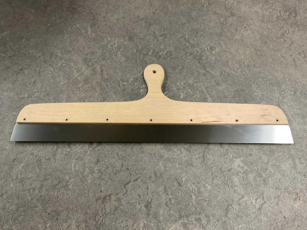 6x Spackmes rvs met multiplex handgreep 60cm