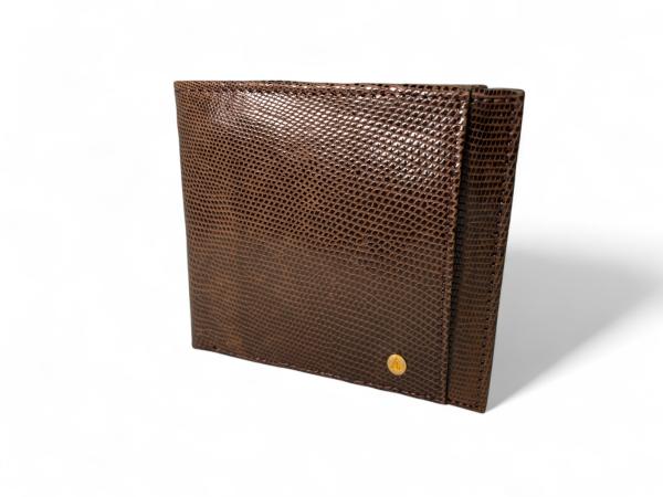 Anna Valerie Adolf Portemonnee - Bruin Reptielenleer!