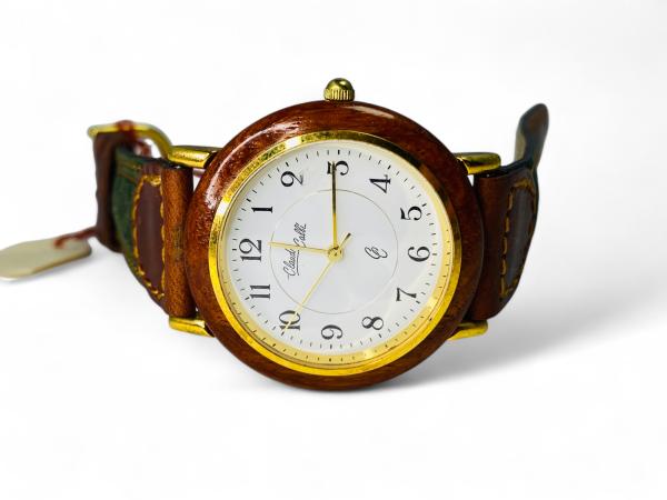 Claudio Calli Horloge | Houten Bezel | Klassiek Design NOS