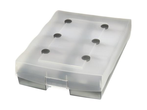 HAN archiefdoos CROCO-DUO transparant grijs