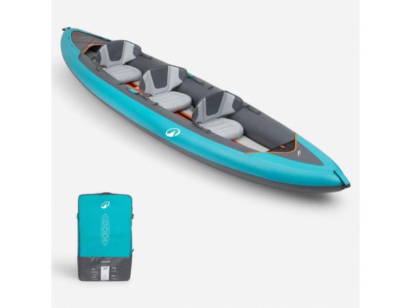 Opblaasbare kajak voor 2/3 personen 100+ blauw
