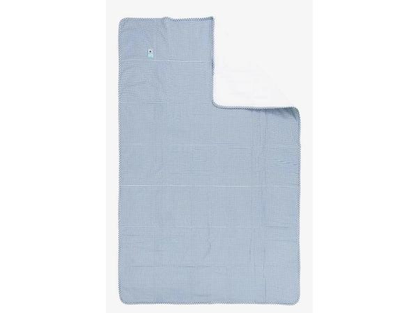 2x Lief! lifestyle | Deken 100x150 cm | Blauw geruit