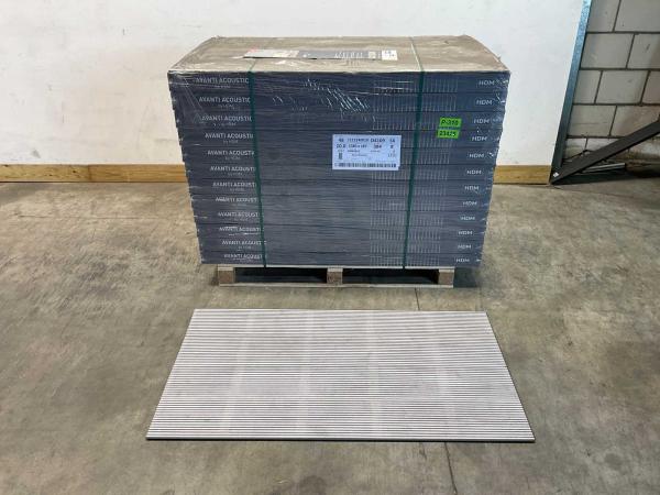 107m² HDM akoestische wandpanelen Betongrijs 138,8x20,1 cm