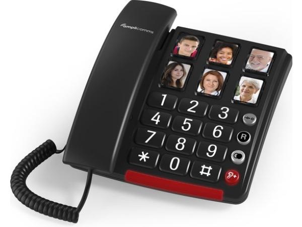 Amplicomms BT40 Zwart vaste lijn huistelefoon