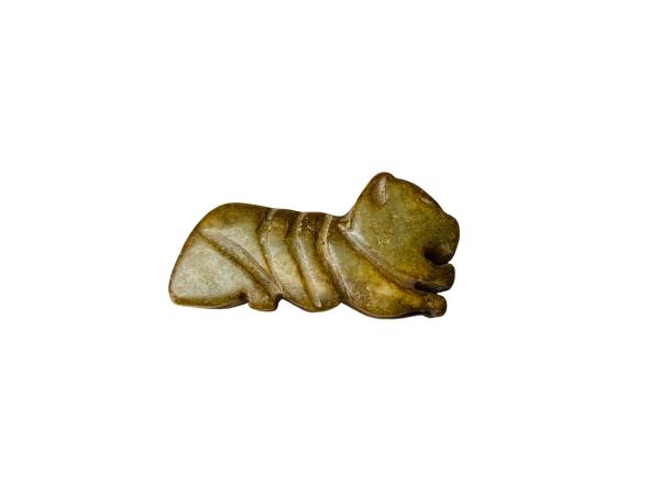 Zeldzaam Chinese Jaden | Archaïstische Tijger Amulet