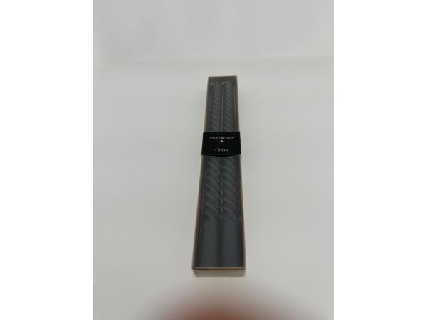 Dinerkaars set 2-delig gedraaid 300mm Twirly Grijs