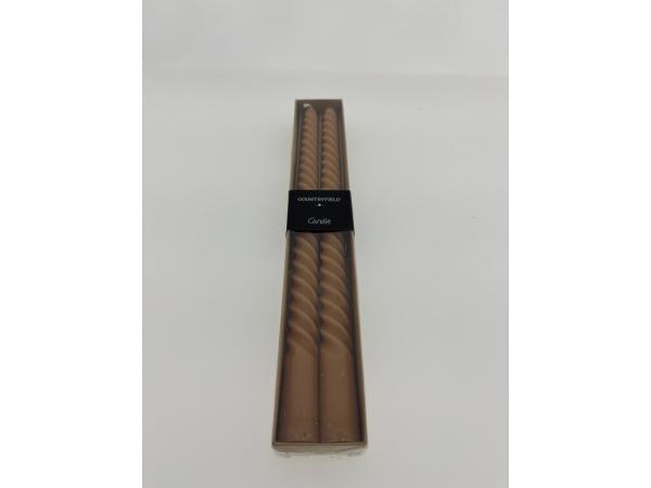 Dinerkaars set 2-delig gedraaid 300mm Amber