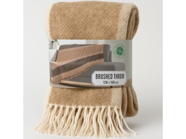 Zachte Beige Plaid 130x160cm – Warm & Stijlvol