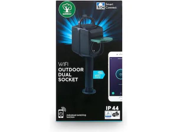 2x LSC Smart Connect outdoor duo-stopcontact