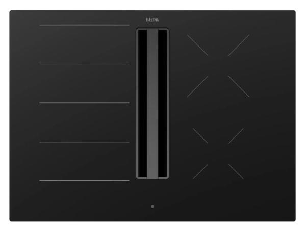 ETNA AKI671ZT Kookplaat met afzuiging 70 cm breed