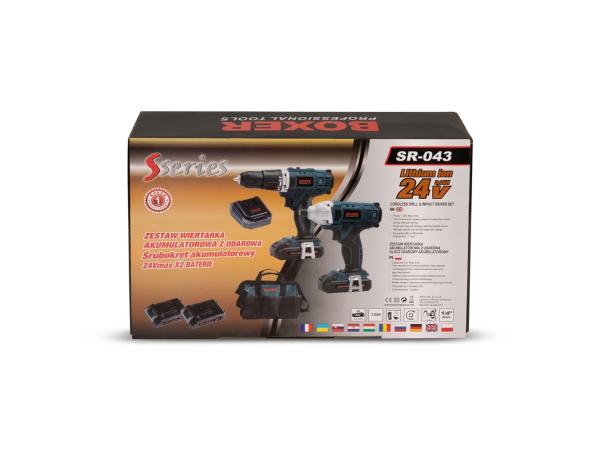 Combiset Boormachine + Slagmoersleutel - 2x 24V Accu - Tas