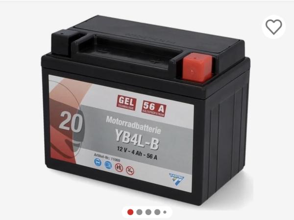 Cartec gel accu 4Ah 120A – Onderhoudsvrij voor motor