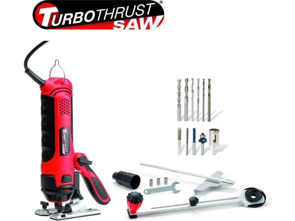 Turbo Thrust Saw – 400 W Multifunctionele Multitool Set met 18 Accessoires + Koffer