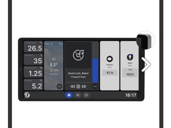 Shelly Wall Display X2 – Touch-paneel voor slimme woning