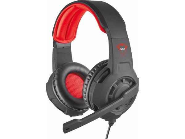 Trust GXT 310 Radius - Gaming Headset - PS4, PS5 en PC - Zwart/Rood