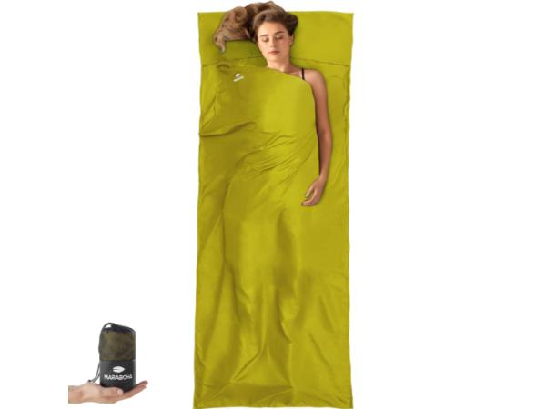 Maraboha Lakenzak van Zachte Microvezel - Reisslaapzak - Geel