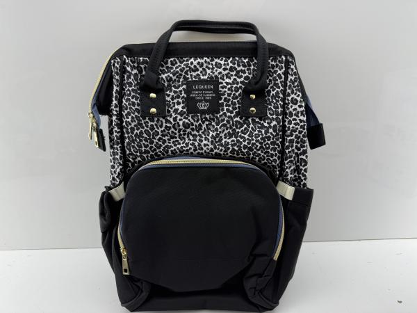 Lequeen - Luiertas - Zwart/Panter