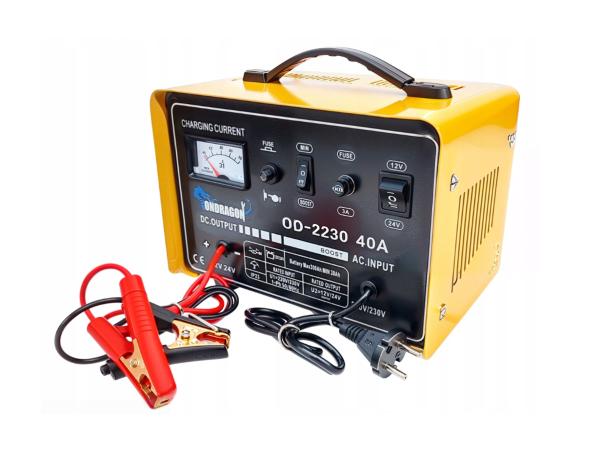 Krachtige Auto Acculader met Startfunctie 12/24V – 40A