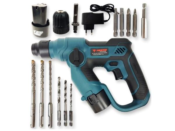 Accu boorhamer - Met 2x 18V Accu- Incl. Boorkop - Met koffer