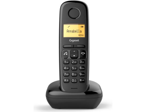 2X Gigaset AS190 - Enkelvoudige DECT-telefoon - Zwart