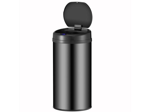 Automatische Prullenbak - 40 Liter - Zwart - Rond