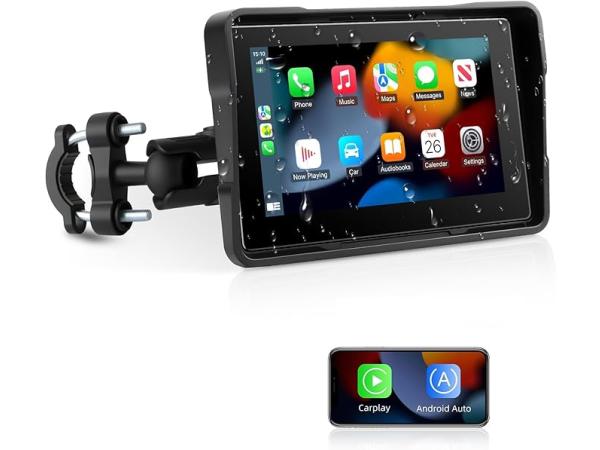 5" Motor CarPlay Display  Wireless Android Auto & Carplay