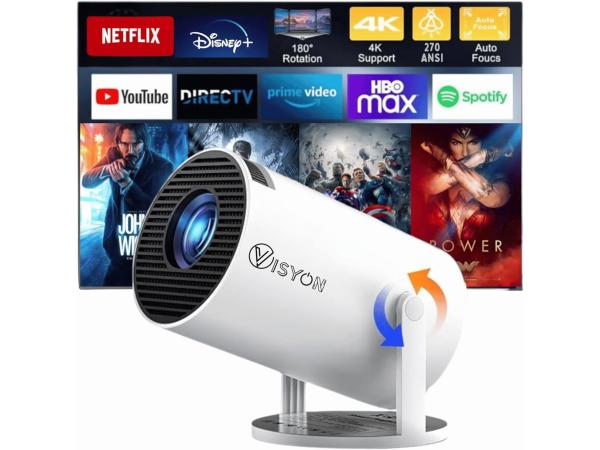 Visyon HY300 PRO+  | 1080P WiFi-projector Android 11.0