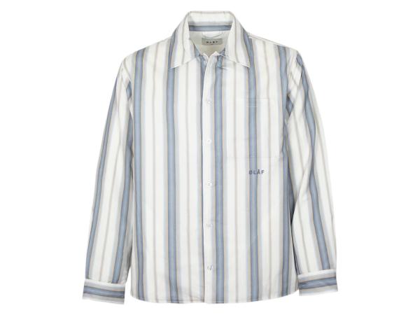 Olaf Padded Stripe Overshirt Wit Maat XL