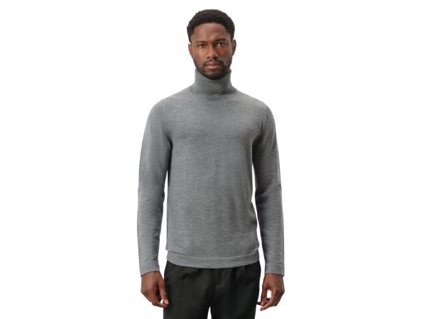 Drykorn Joey Trui met col maat S van merinowol grijs