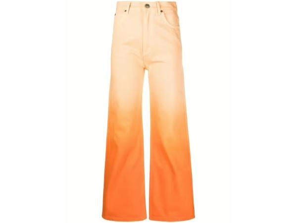 Sandro Wijde Jeans Oranje Maat 38