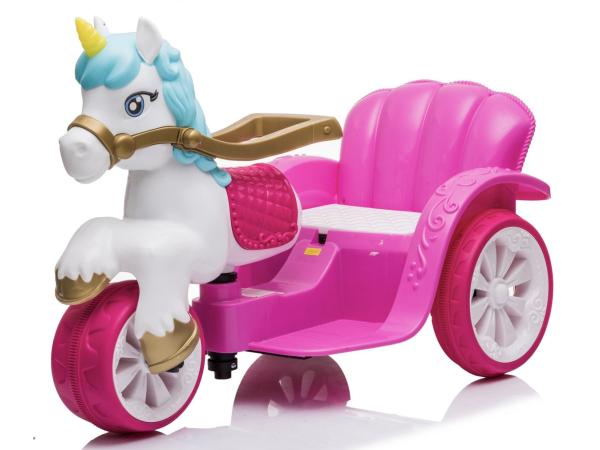 Elektrisch kinder paard op accu trike