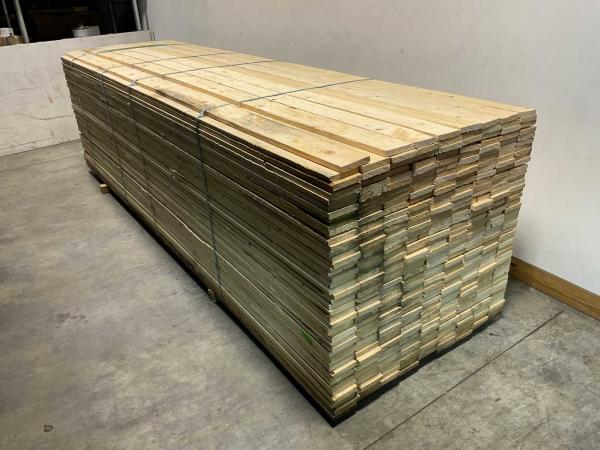 50x Vuren plank ruw 420x12,5x2,2cm