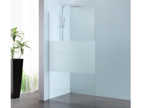 Alterna walk-in 90x200cm met decorstrook Free Mix chroom