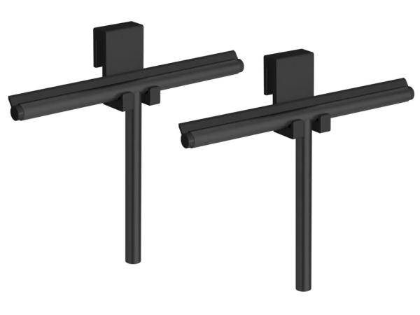 2x Novio wandwisserset met haak Umea mat zwart