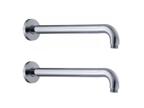 2x Beaux douchearm wand 40cm Port chroom