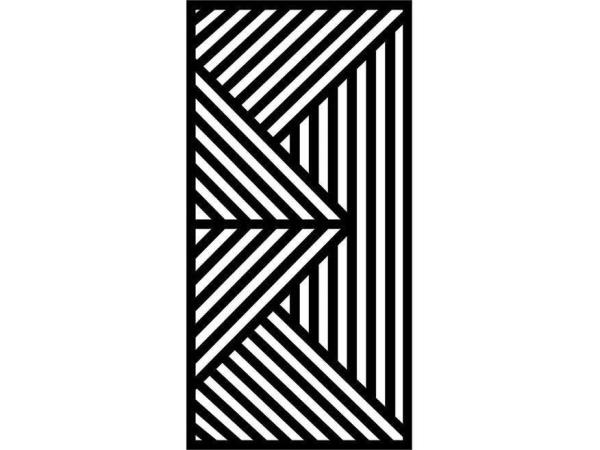 4x Vector Tuinscherm Zwart 180x90cm